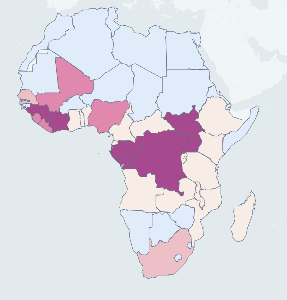 Ebola Historical Map