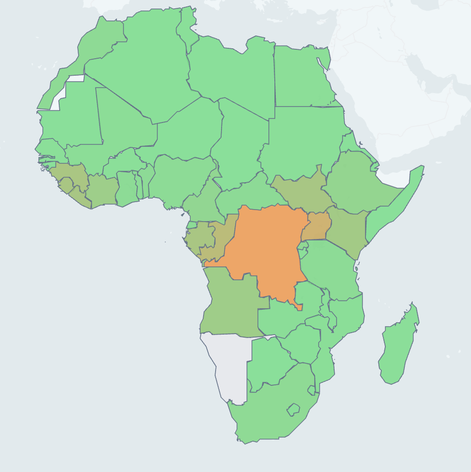 Filovirus Infections Risk Map