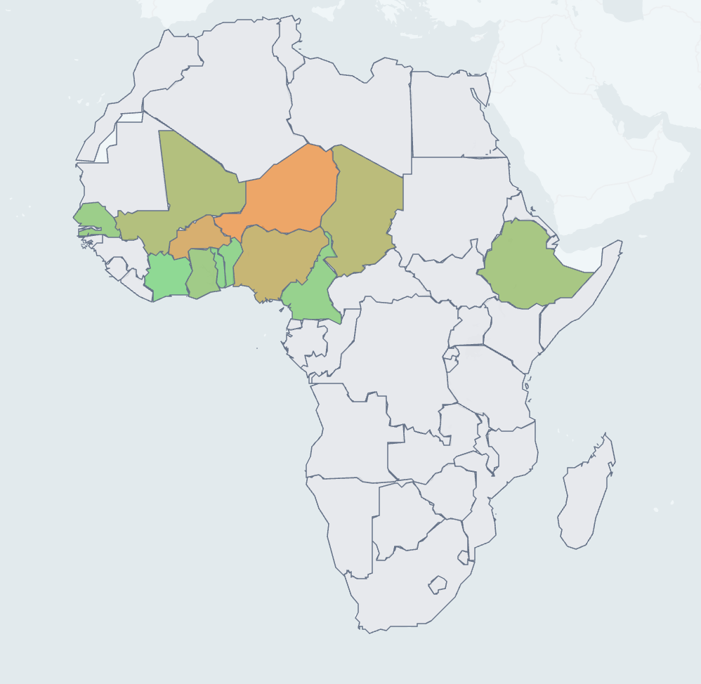 Meningitis Combined Risk Map
